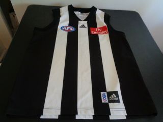 Collingwood Magpies Football Club Afl Australian League Adidas Jersey Size Xl