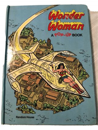 Wonder Woman Pop - Up Book - 1980 Vintage Collectible,  Dc Comics,  Random House