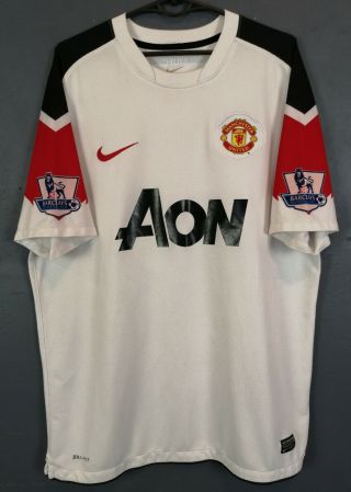 Men Nike Fc Manchester United 2010/2011 Away Football Soccer Shirt Jersey Size L