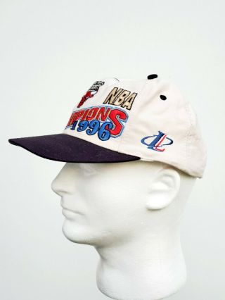 Vintage Chicago Bulls 1996 Nba Champions Logo Athletic Snapback Hat Jordan