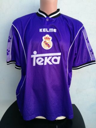 Real Madrid Cf Spain 1997/1998 Football Shirt Jersey Kelme Size Xl Adult