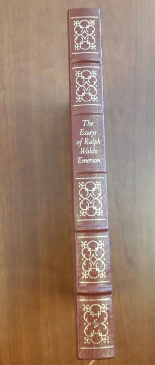 The Essays of Ralph Waldo Emerson,  1979,  HB,  Leather,  Gilded edges 2