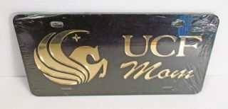 Vintage NOS UCF Mom University of Central Florida Knights Acrylic License Plate 3