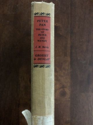 Peter Pan - The Story Of Peter And Wendy,  J.  M Barrie,  C.  1911 Early Hc Exlib