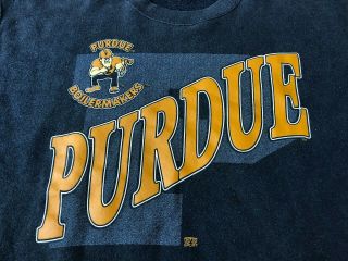 Vintage Purdue Boilermakers Distressed Sweatshirt - Large 2