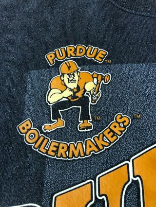 Vintage Purdue Boilermakers Distressed Sweatshirt - Large 3