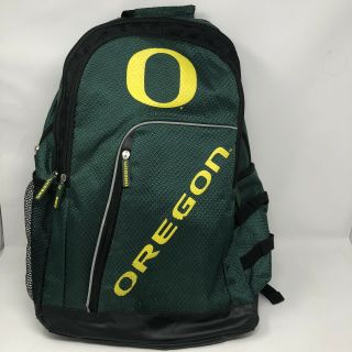 Oregon Ducks Ncaa Laptop Bag / Backpack / Book Bag Padded Green And Gold (wear)