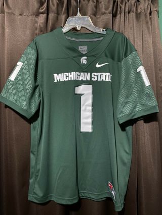 Nike Michigan State Spartans Football Jersey Large College Jersey Pro Green