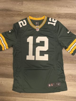 Aaron Rodgers Green Bay Packers 12 Nike On Field Jersey Size Medium Adult