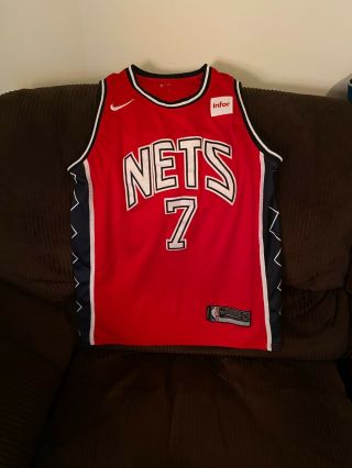 Nike Brooklyn Nets Kevin Durant Swingman Throwback Jersey Size 50 Xl