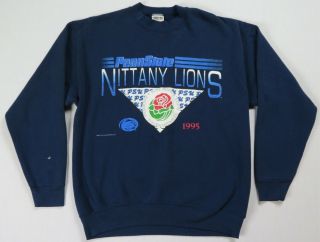 Rare Vintage Oneita Penn State Nittany Lions 1995 Rose Bowl Sweatshirt 90s Sz Xl
