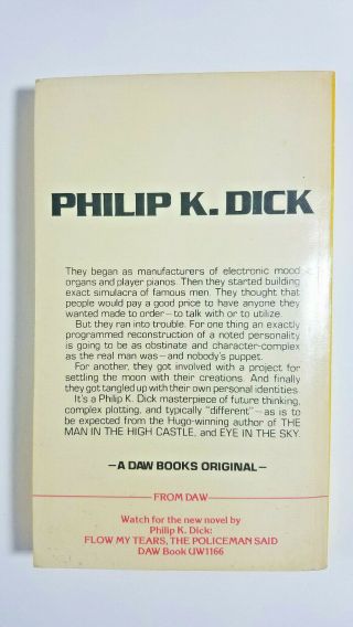 We Can Build You by Philip K.  Dick 1972 DAW UY1164 Paperback 2