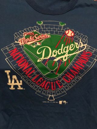 1988 Los Angeles Dodgers World Champions Nl Champs T - Shirt