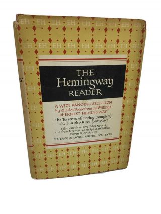 The Hemingway Reader 1953 Sun Also Rises Old Man Sea Short Stories Hardback 1953