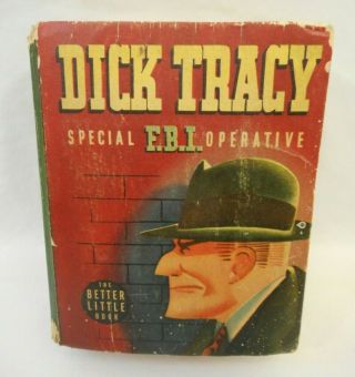 Dick Tracy Special Fbi Operative Big Little Book 1449 Vg 1943 Chester Gould
