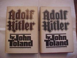 Adolf Hitler,  Volumes I And Ii By John Toland Biog 2 Books,  Wwii Hitler History