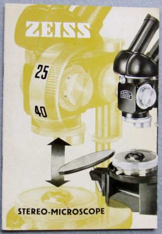 Carl Zeiss Stereo - Microscope Brochure In English.