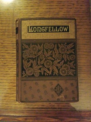 Vintage Book The Poetical Of Henry Wadsworth Longfellow 1882