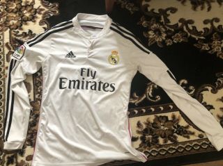 Adidas Real Madrid Long Sleeve Jersey Mens S Small Fly Emirates