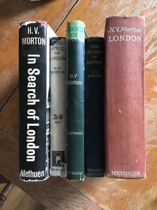 H V Morton London Books X5 The Heart Spell In Search Of Ghosts See Images.  Uk