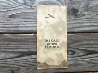 Scarce Orig.  1919 “the Call Of The Clouds” Gallaudet Aircraft Corpor.  Pamphlet