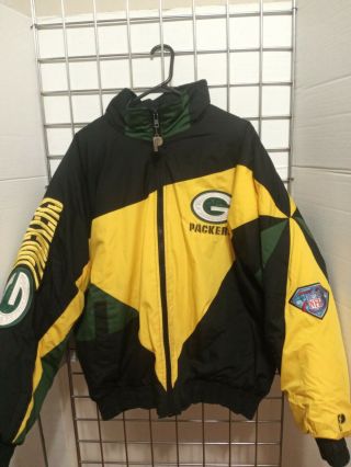 Vintage 1994 Green Bay Packers Nfl 75th Anniversary Football Jacket Pro Player