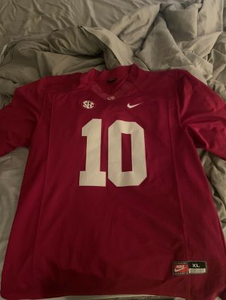 Alabama Crimson Tide Aj Mccarron Nike Sec Football Jersey Size Xl