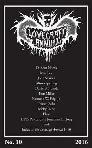 Lovecraft Annual No.  10 (2016) By S.  T.  Joshi (english) Paperback Book Shipp