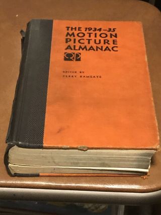 1934 - 1935 Motion Picture Almanac Vintage Hollywood Photos,  Data,  Rare Hb Book