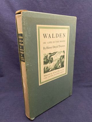 Walden Life In The Woods Henry David Thoreau Peter Pauper Press Watson Slipcase