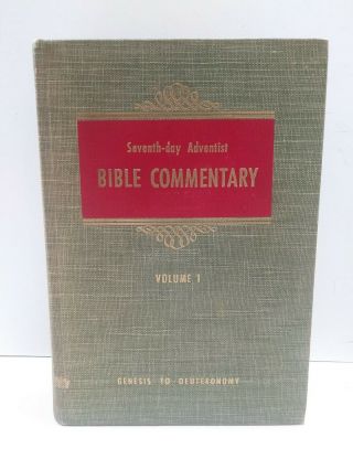 Vintage Seventh - Day Adventist Bible Commentary Sda Volume 1 Review & Herald 1953