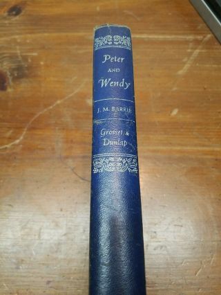 Peter And Wendy J.  M.  Barrie Vintage Antique 1911 Peter Pan Hardcover Book