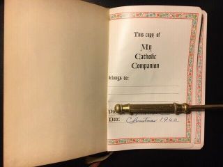 Vintage Catholic Prayer Book - My Catholic Companion - 1957 3
