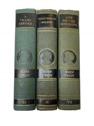 The Complete Of Mark Twain 3 Volume Book Set Harper & Brothers Edition