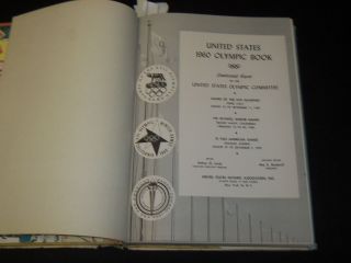 1960 UNITED STATES OLYMPIC HARDCOVER BOOK - PHOTOS - JC 37 2