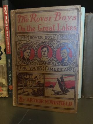 Vintage 1928 The Rover Boys On The Great Lakes Arthur M Winfield Hardcover