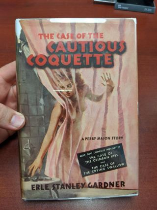 Vintage Book 1949 Case Of The Cautious Coquette Erle Stanley Gardner Perry Mason