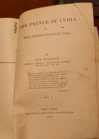 The Prince of India by Lew Wallace 1893 3
