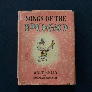 Vintage 1st Ed.  Songs Of The Pogo Walt Kelly 1956 Illustrated Book,  Decent Cond