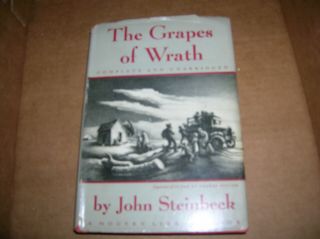 The Grapes Of Wrath By John Steinbeck,  1939 1st Edition Hardcover