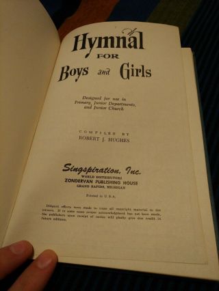 Vintage Children ' s Hymnals Set Of Two 2