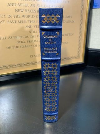Crossing to Safety Wallace Stegner Franklin Library Signed First Edition Leather 2