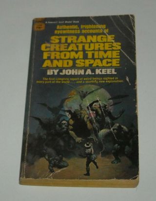1970 Strange Creatures From Time And Space By John Keel Pb Book Frank Frazetta