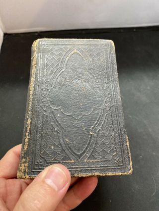 1849 Methodist Hymns Small Leather Book Hitchcock & Walden 2