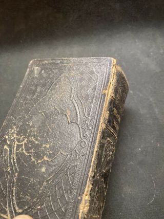 1849 Methodist Hymns Small Leather Book Hitchcock & Walden 3