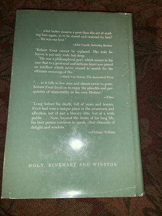 Complete Poems of Robert Frost 1963 hardcover dustjacket Holt Rinehart Winston 3