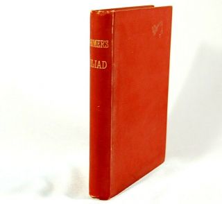 1880 Antique Classic Book The Iliad Of Homer Alexander Pope Pocket - Sized Vintage