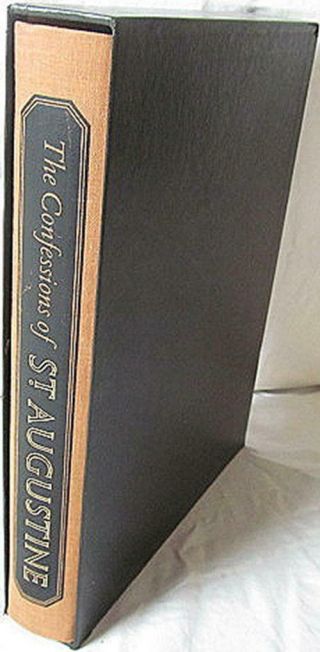 The Confessions Of St Augustine Hardcover Book Slipcase Heritage Press 1963
