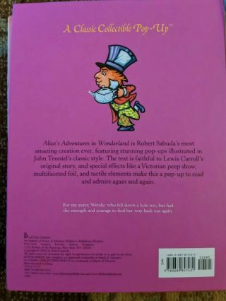 Alice ' s Adventures in Wonderland - Robert Sabuda,  2003,  1st Edition 3