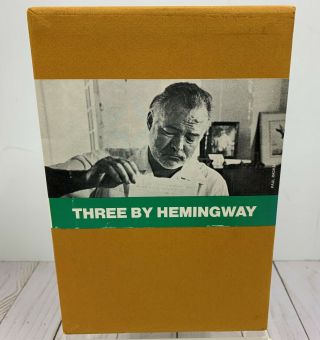 Three By Ernest Hemingway Scribners The Sun Also Rises W/slipcase C1950s
